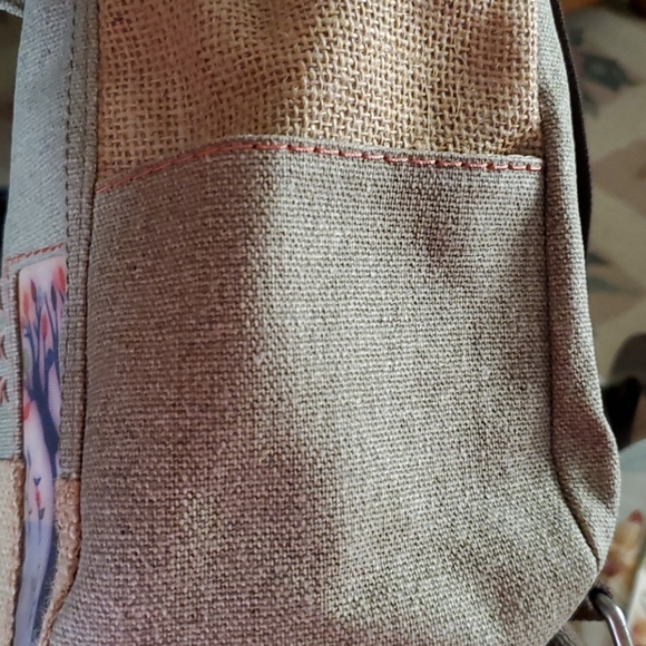 NWOT Sherpani canvas and burlap backpack - Picture 7 of 10
